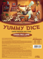 Корм сухой для собак Ягненок БЕЗЗЕРНОВОЙ "Yummy Dice"  2 кг